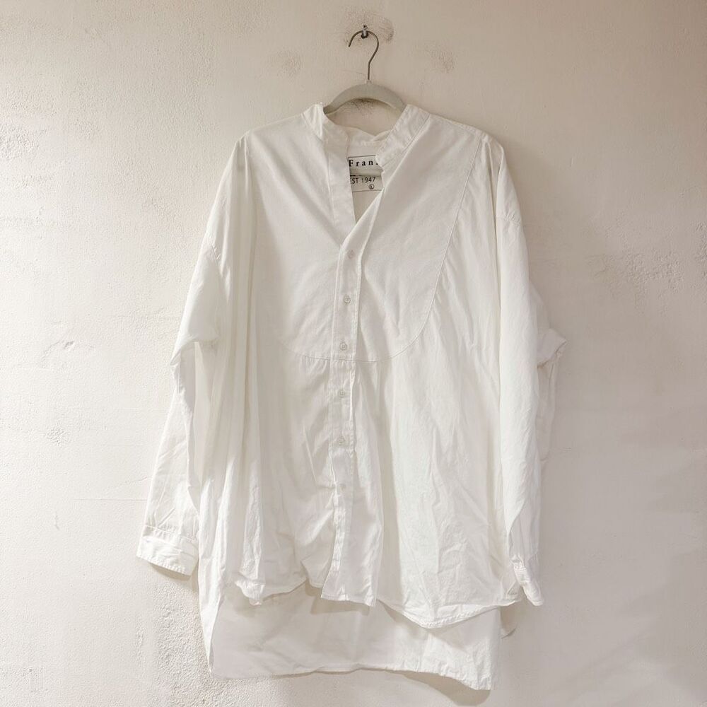 Frank & Eileen Victoria Italian Tuxedo Shirt in White Large - Picture 2 of 9